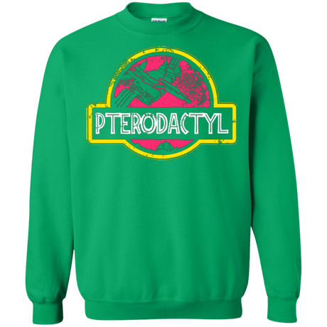 Sweatshirts Irish Green / Small Jurassic Power Pink Crewneck Sweatshirt