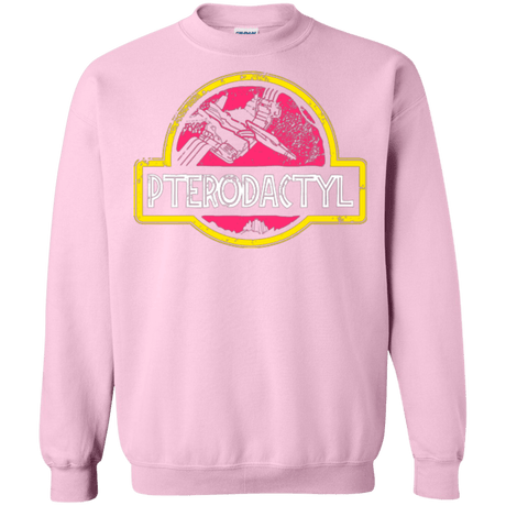 Sweatshirts Light Pink / Small Jurassic Power Pink Crewneck Sweatshirt