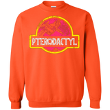 Sweatshirts Orange / Small Jurassic Power Pink Crewneck Sweatshirt
