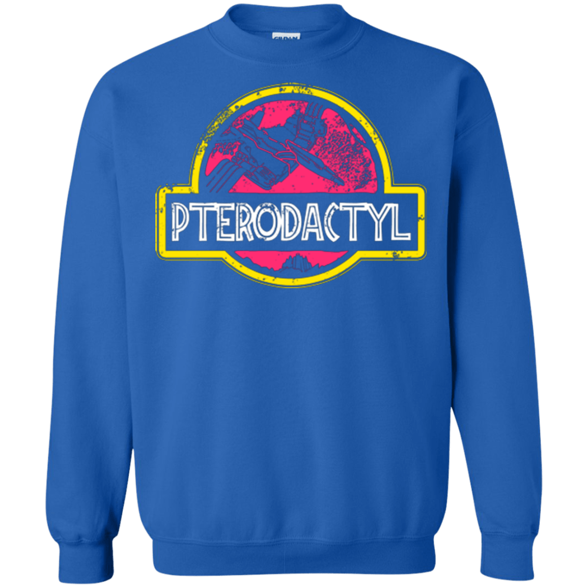 Sweatshirts Royal / Small Jurassic Power Pink Crewneck Sweatshirt