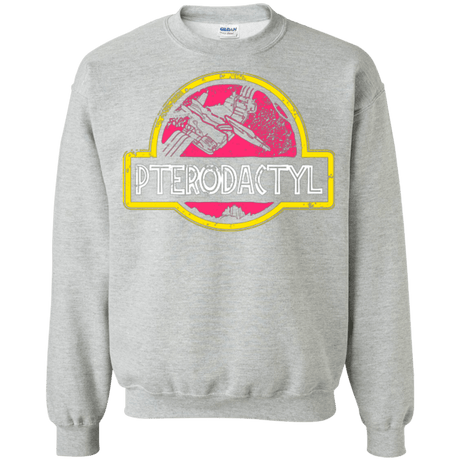 Sweatshirts Sport Grey / Small Jurassic Power Pink Crewneck Sweatshirt