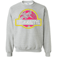 Sweatshirts Sport Grey / Small Jurassic Power Pink Crewneck Sweatshirt