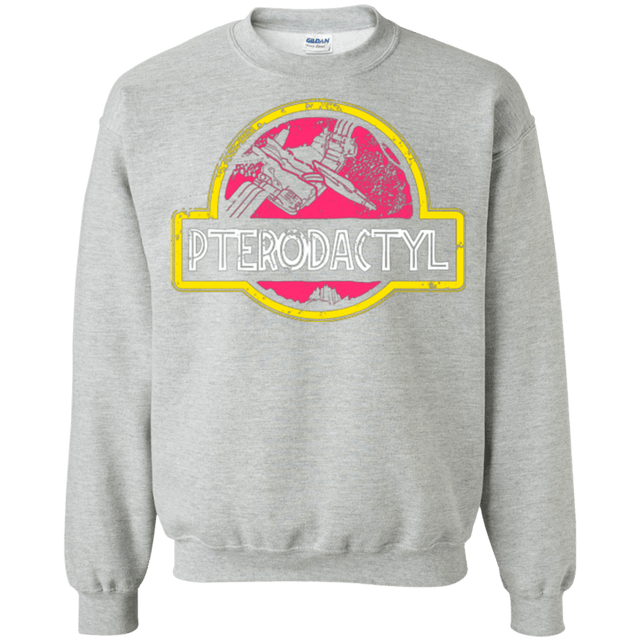 Sweatshirts Sport Grey / Small Jurassic Power Pink Crewneck Sweatshirt