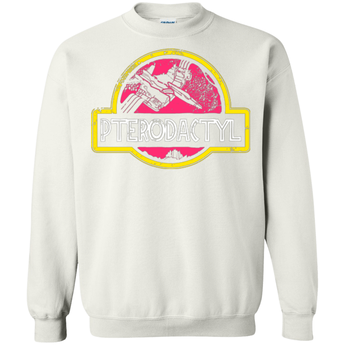 Sweatshirts White / Small Jurassic Power Pink Crewneck Sweatshirt