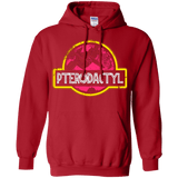 Sweatshirts Red / Small Jurassic Power Pink Pullover Hoodie