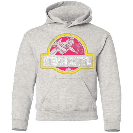 Sweatshirts Ash / YS Jurassic Power Pink Youth Hoodie