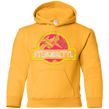 Sweatshirts Gold / YS Jurassic Power Pink Youth Hoodie