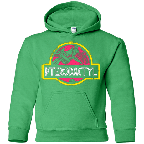 Sweatshirts Irish Green / YS Jurassic Power Pink Youth Hoodie