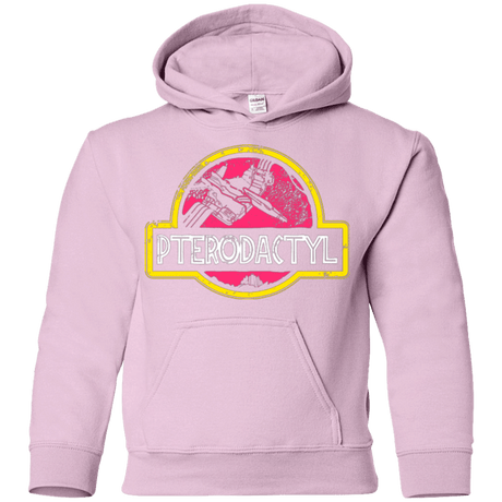 Sweatshirts Light Pink / YS Jurassic Power Pink Youth Hoodie