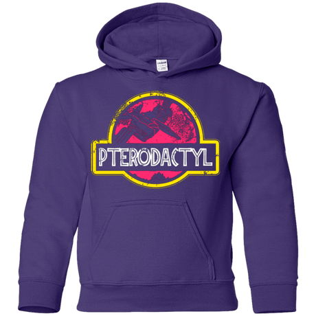 Sweatshirts Purple / YS Jurassic Power Pink Youth Hoodie