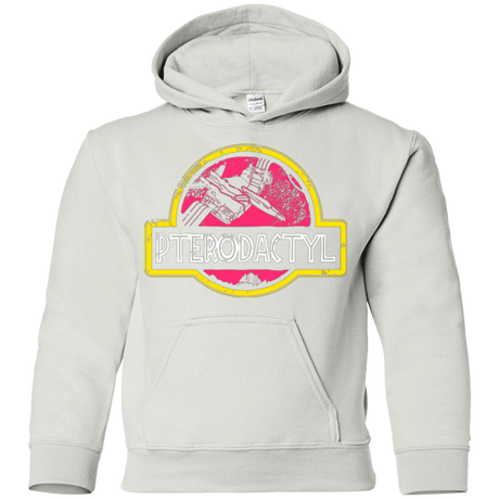 Sweatshirts White / YS Jurassic Power Pink Youth Hoodie
