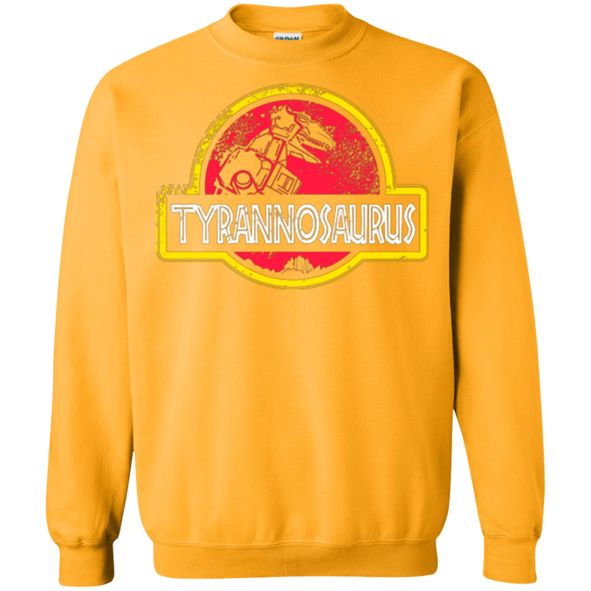 Sweatshirts Gold / Small Jurassic Power Red Crewneck Sweatshirt