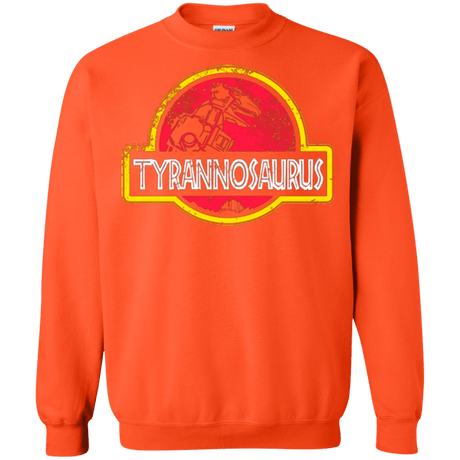 Sweatshirts Orange / Small Jurassic Power Red Crewneck Sweatshirt