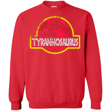 Sweatshirts Red / Small Jurassic Power Red Crewneck Sweatshirt