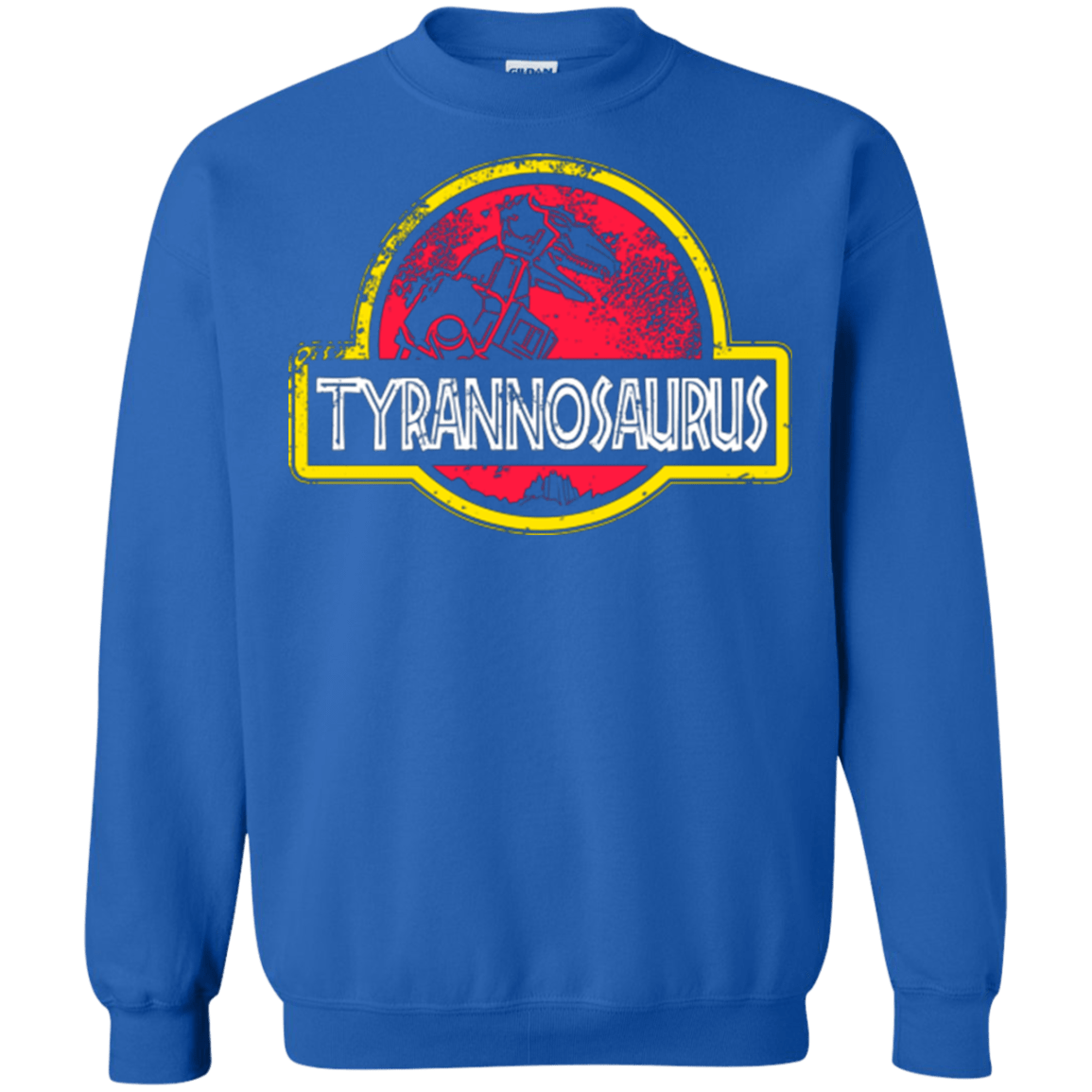 Sweatshirts Royal / Small Jurassic Power Red Crewneck Sweatshirt