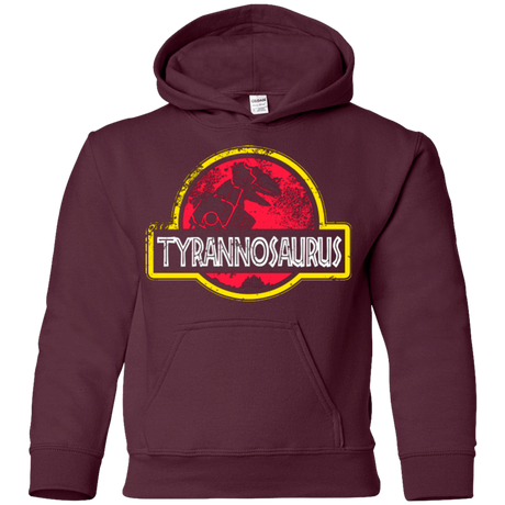 Sweatshirts Maroon / YS Jurassic Power Red Youth Hoodie