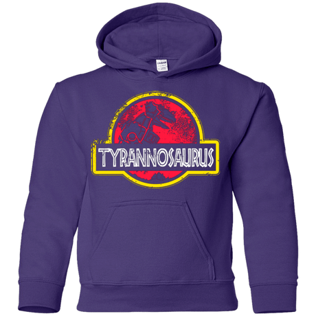 Sweatshirts Purple / YS Jurassic Power Red Youth Hoodie