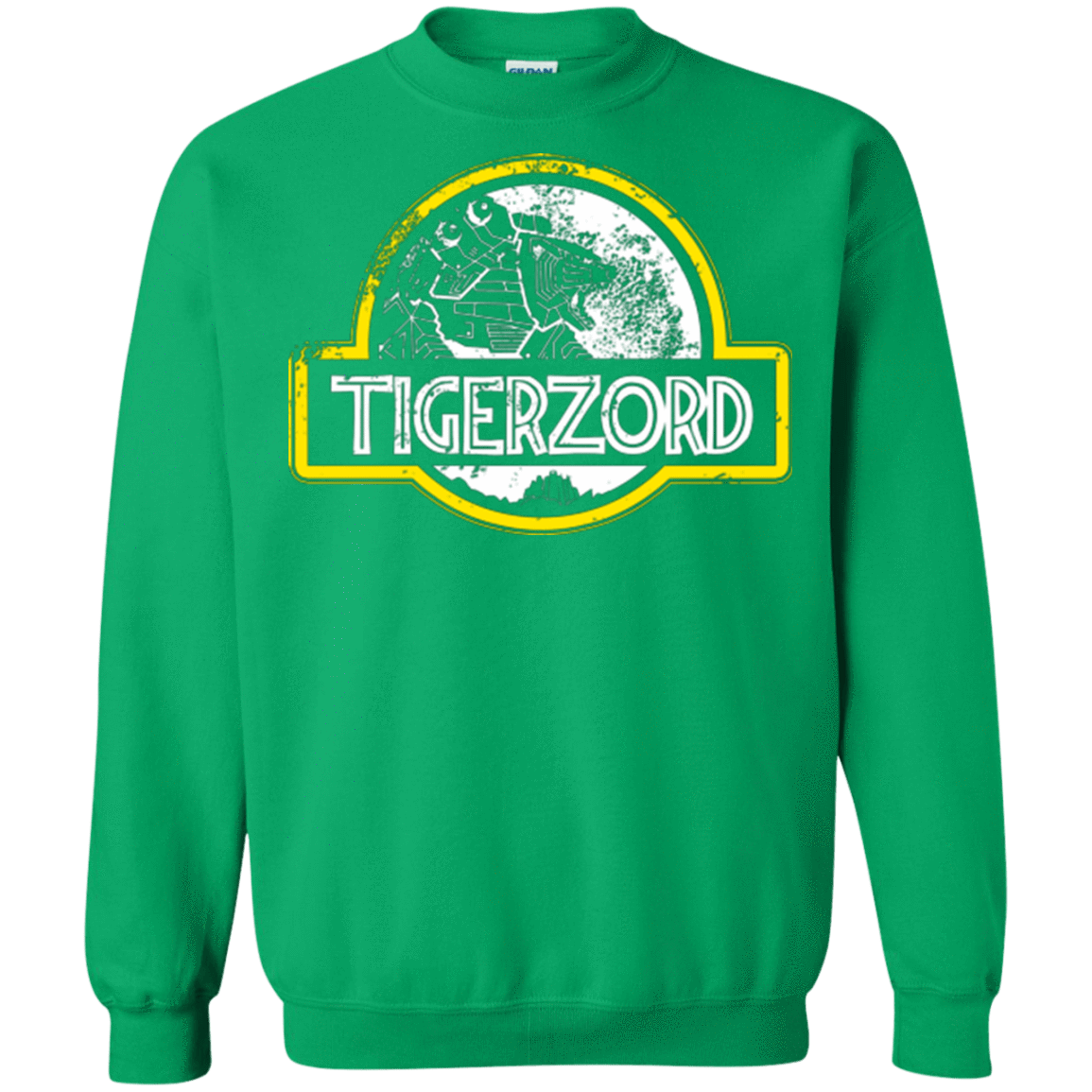 Sweatshirts Irish Green / Small Jurassic Power White Crewneck Sweatshirt