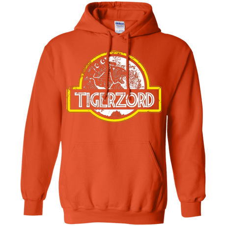 Sweatshirts Orange / Small Jurassic Power White Pullover Hoodie