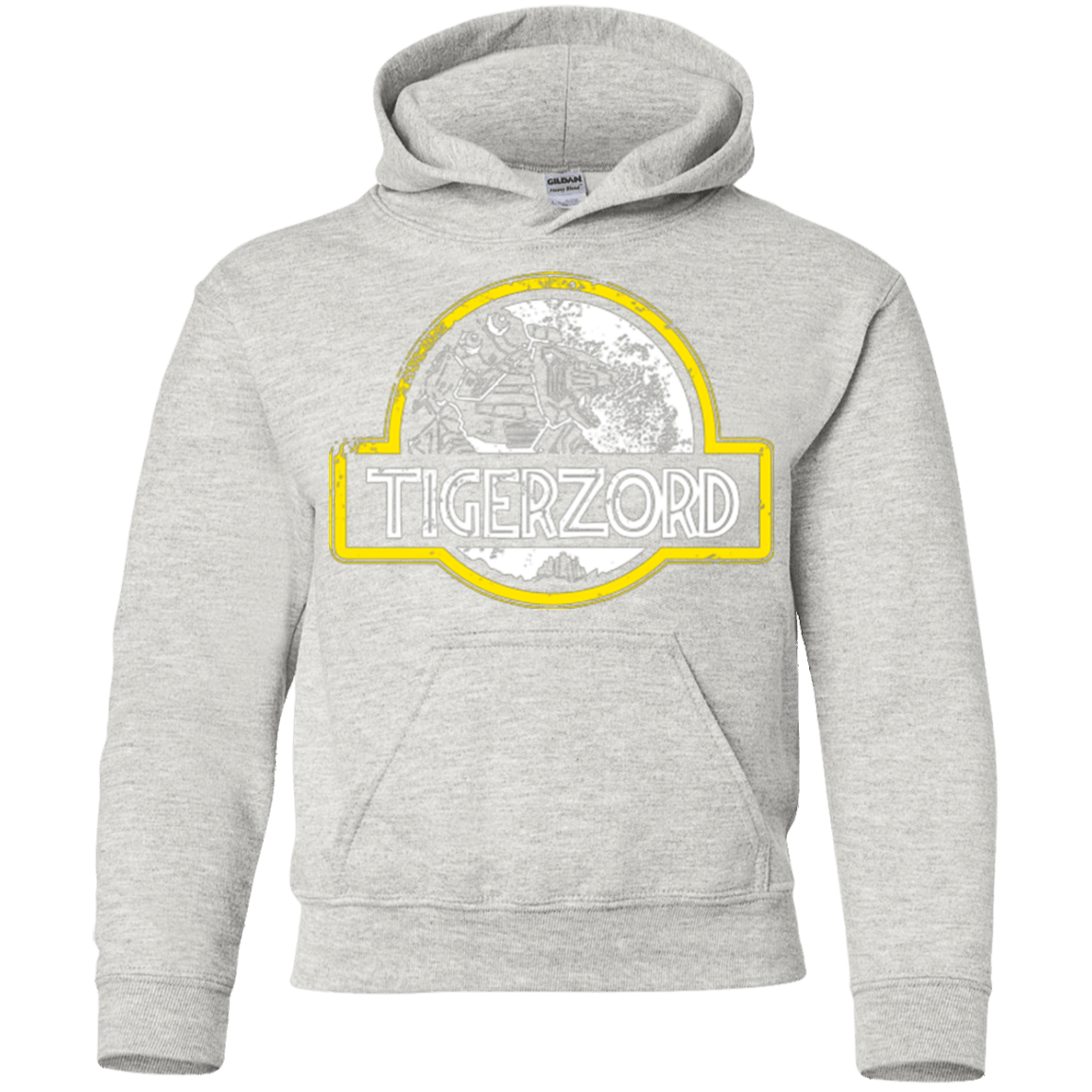 Sweatshirts Ash / YS Jurassic Power White Youth Hoodie