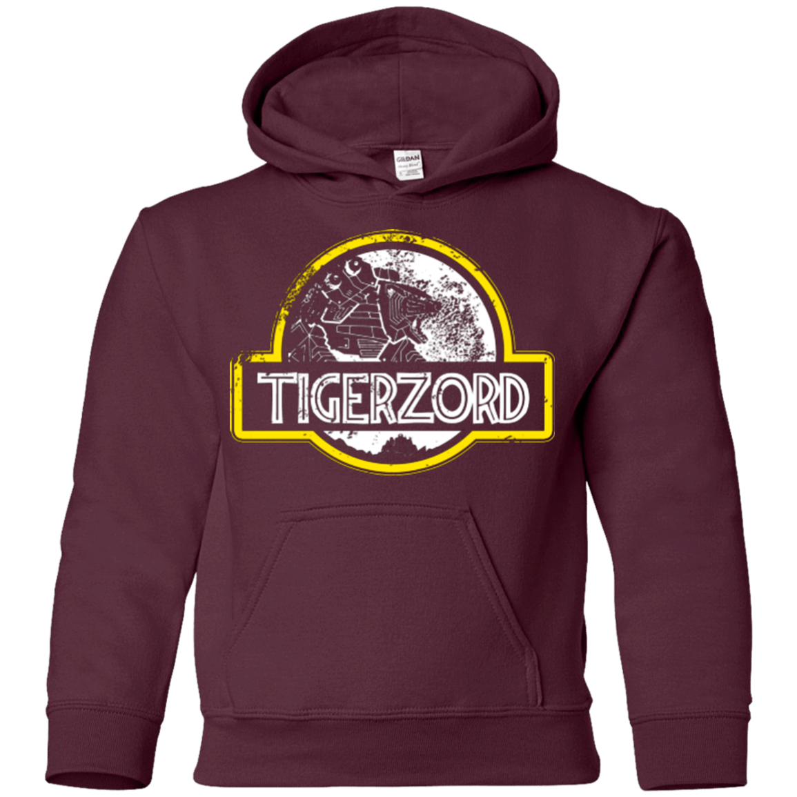 Sweatshirts Maroon / YS Jurassic Power White Youth Hoodie