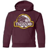 Sweatshirts Maroon / YS Jurassic Power White Youth Hoodie