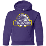 Sweatshirts Purple / YS Jurassic Power White Youth Hoodie