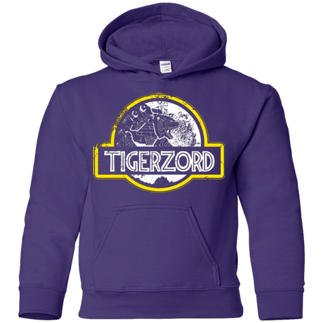 Sweatshirts Purple / YS Jurassic Power White Youth Hoodie
