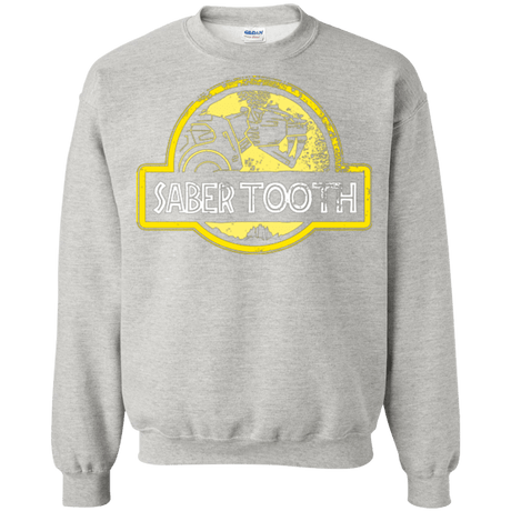 Sweatshirts Ash / Small Jurassic Power Yellow Crewneck Sweatshirt