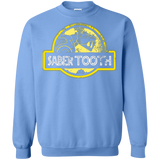 Sweatshirts Carolina Blue / Small Jurassic Power Yellow Crewneck Sweatshirt