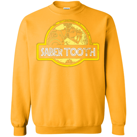 Sweatshirts Gold / Small Jurassic Power Yellow Crewneck Sweatshirt