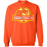 Sweatshirts Orange / Small Jurassic Power Yellow Crewneck Sweatshirt