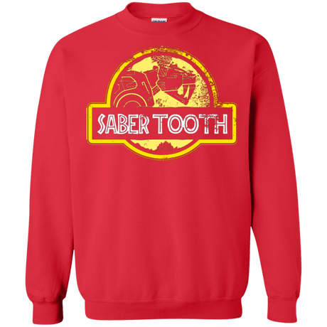 Sweatshirts Red / Small Jurassic Power Yellow Crewneck Sweatshirt
