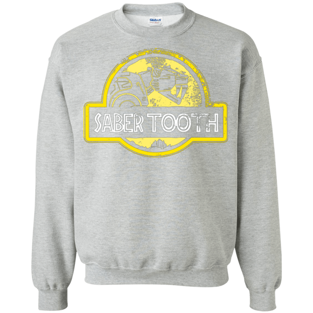 Sweatshirts Sport Grey / Small Jurassic Power Yellow Crewneck Sweatshirt