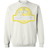 Sweatshirts White / Small Jurassic Power Yellow Crewneck Sweatshirt