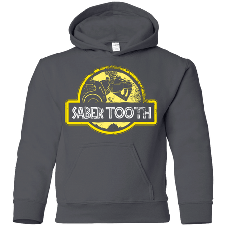 Sweatshirts Charcoal / YS Jurassic Power Yellow Youth Hoodie