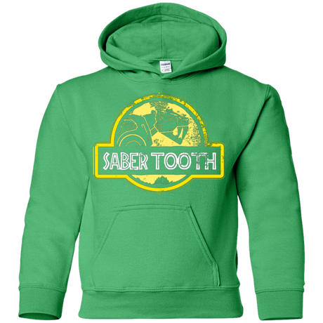 Sweatshirts Irish Green / YS Jurassic Power Yellow Youth Hoodie