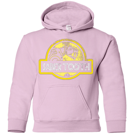 Sweatshirts Light Pink / YS Jurassic Power Yellow Youth Hoodie