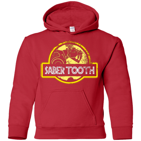 Sweatshirts Red / YS Jurassic Power Yellow Youth Hoodie