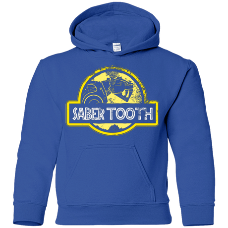 Sweatshirts Royal / YS Jurassic Power Yellow Youth Hoodie
