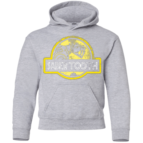 Sweatshirts Sport Grey / YS Jurassic Power Yellow Youth Hoodie