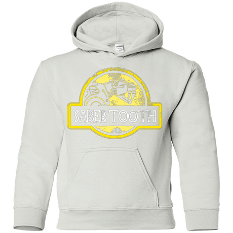 Sweatshirts White / YS Jurassic Power Yellow Youth Hoodie