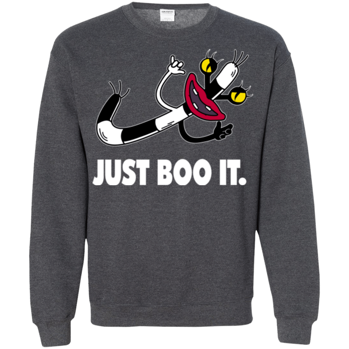 Sweatshirts Dark Heather / Small Just Boo It Crewneck Sweatshirt