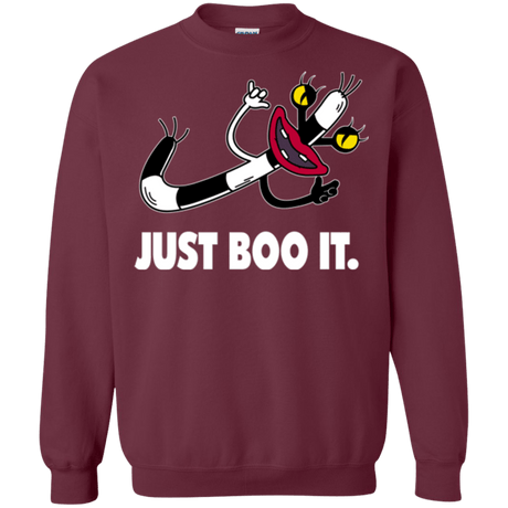 Sweatshirts Maroon / Small Just Boo It Crewneck Sweatshirt