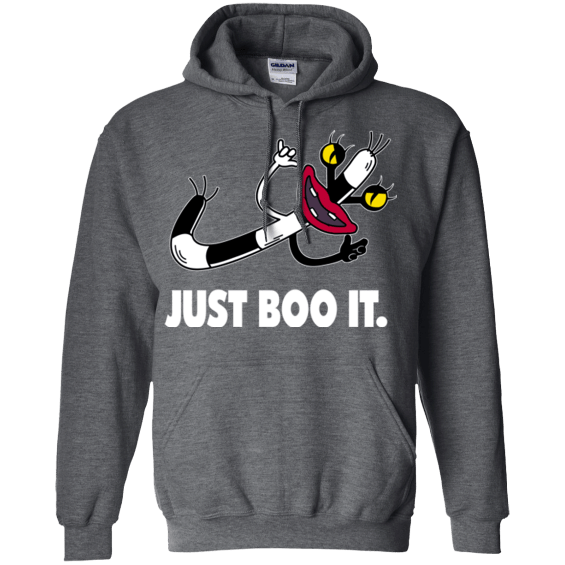 Sweatshirts Dark Heather / Small Just Boo It Pullover Hoodie