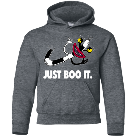 Sweatshirts Dark Heather / YS Just Boo It Youth Hoodie