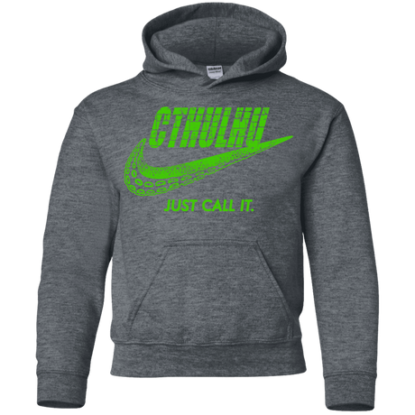 Sweatshirts Dark Heather / YS Just Call It Youth Hoodie