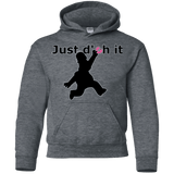 Sweatshirts Dark Heather / YS Just doh it Youth Hoodie