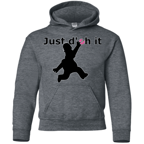 Sweatshirts Dark Heather / YS Just doh it Youth Hoodie