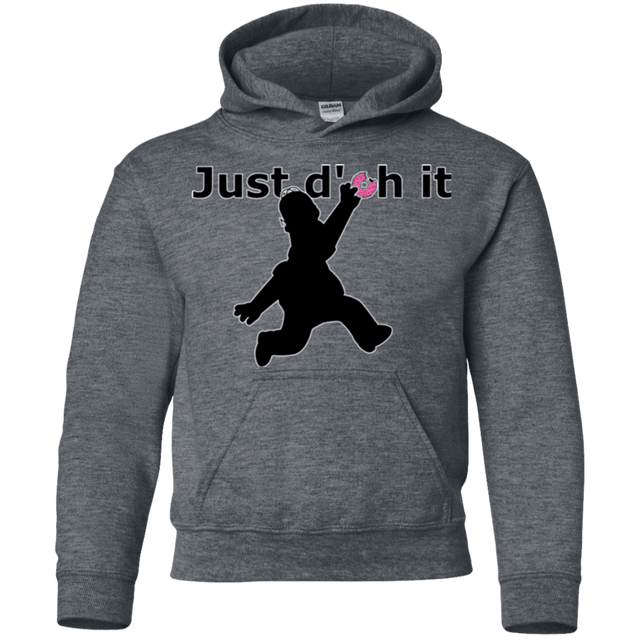 Sweatshirts Dark Heather / YS Just doh it Youth Hoodie